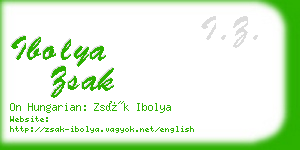 ibolya zsak business card